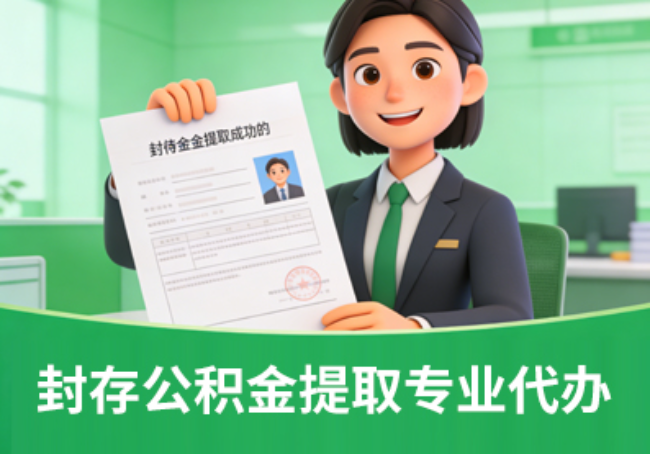 邯郸封存公积金代办提取